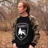 Dub Lion sweatshirt crewneck camo - RASPECT LION CREST