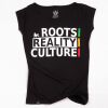 Damska koszulka Roots Reality Culture | czarna