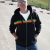Bluza kaptur rozpinany Reggae jam | Czarna & Rasta