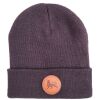 Czapka beanie zimowa z etykietą Roots Reggae | śliwkowy