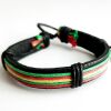 Bracelet with strings in Rasta colors