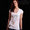Nuff Lion Roots Wear 01213 women's t-shirt - white