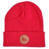 Beanie winter hat  Docker cap with Roots Reggae label | red