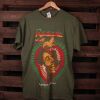 Reggae Bob Marley Heartbeat of Africa tshirt | olive