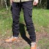 Joggery spodnie Dub Lion | czarne cargo