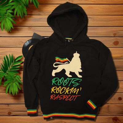 Roots Rockin' Raspect black hoodie