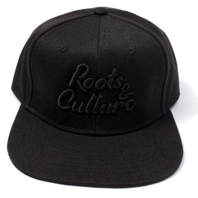 Roots & Culture snapback cap | Black&Black