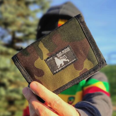 Dub Lion Wallet -  The woodland camouflage version