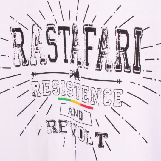 Rastafari Resitance and Revolt | white tshirt