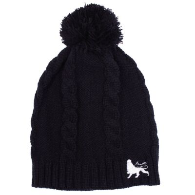 Pompon hat Lion of Judah | black
