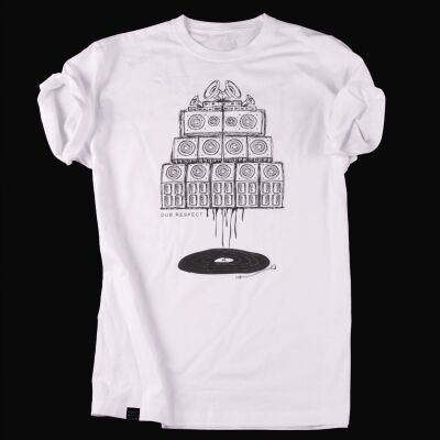 Vinyl & Sound System wall Maniac | white t shirt
