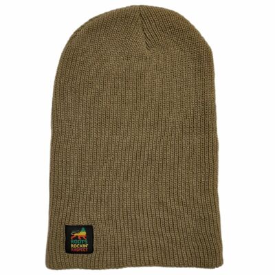 Czapka zimowa beanie Rasta Lion | Roots Rockin' Raspect  jasna oliwka