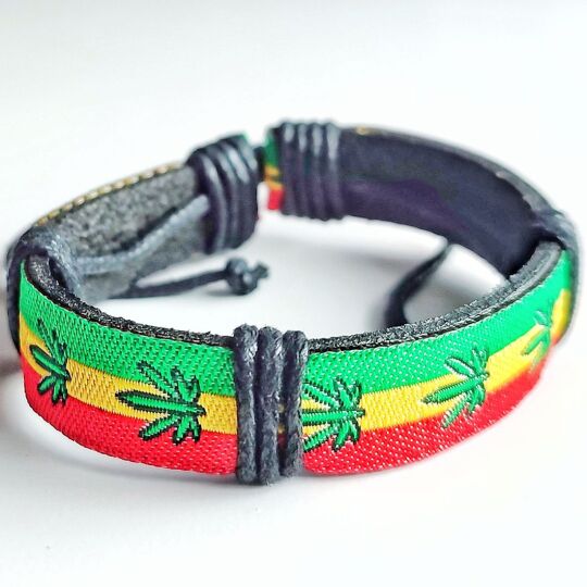 Rasta Reggae weed  Bracelet 