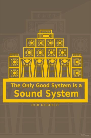 Plakat The Only Good System is a Sound System - P201603